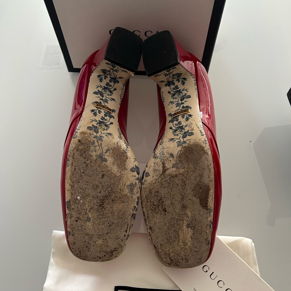 Gucci Vernice Crystal Red View 3